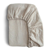 Mushie Extra Soft Muslin Crib Fitted Sheet - ANB Baby